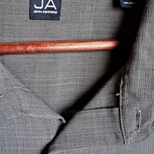 John Ashford Charcoal Textured Shirt